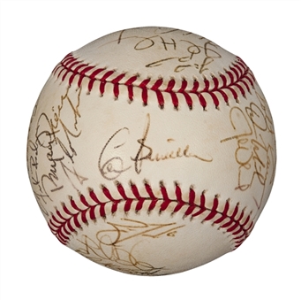 2000 Seattle Mariners Team Signed Baseball from the Larkin Collection (Barry Larkin LOA & JSA LOA)